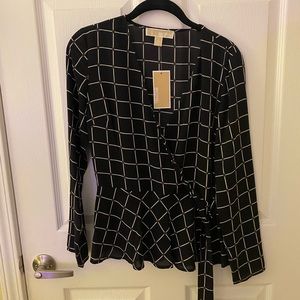 BNWT Michael Kors Wrap Top